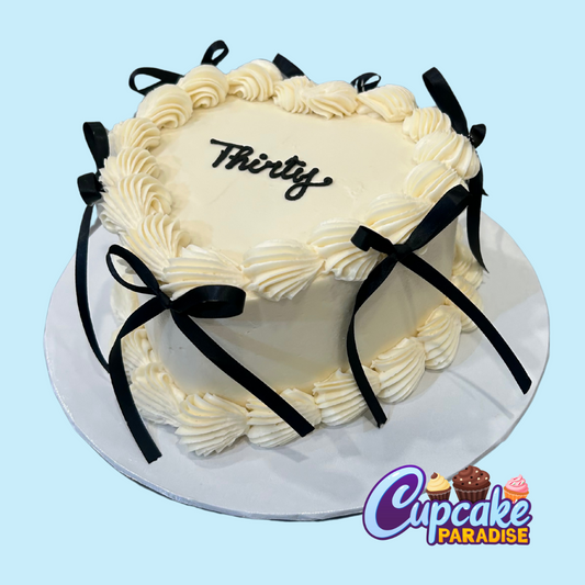 Message Heart Cake