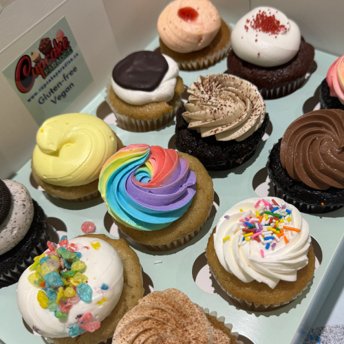 12 Pack  /50/100 Gluten-free Vegan Cupcakes