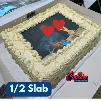 Rectangle Logo/ Photo/ Slab Cake