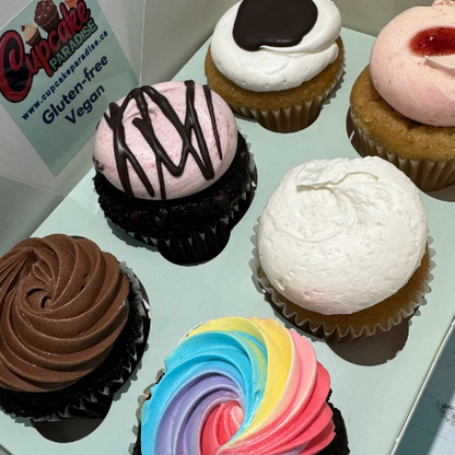 6 Pack Gluten-free Vegan Cupcakes