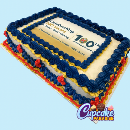 Rectangle Logo/ Photo/ Slab Cake