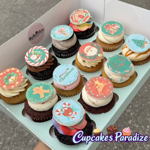 12 pack Christmas Cupcakes - Version 2