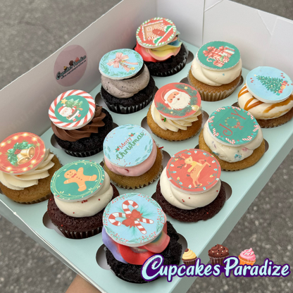 12 pack Christmas Cupcakes - Version 2