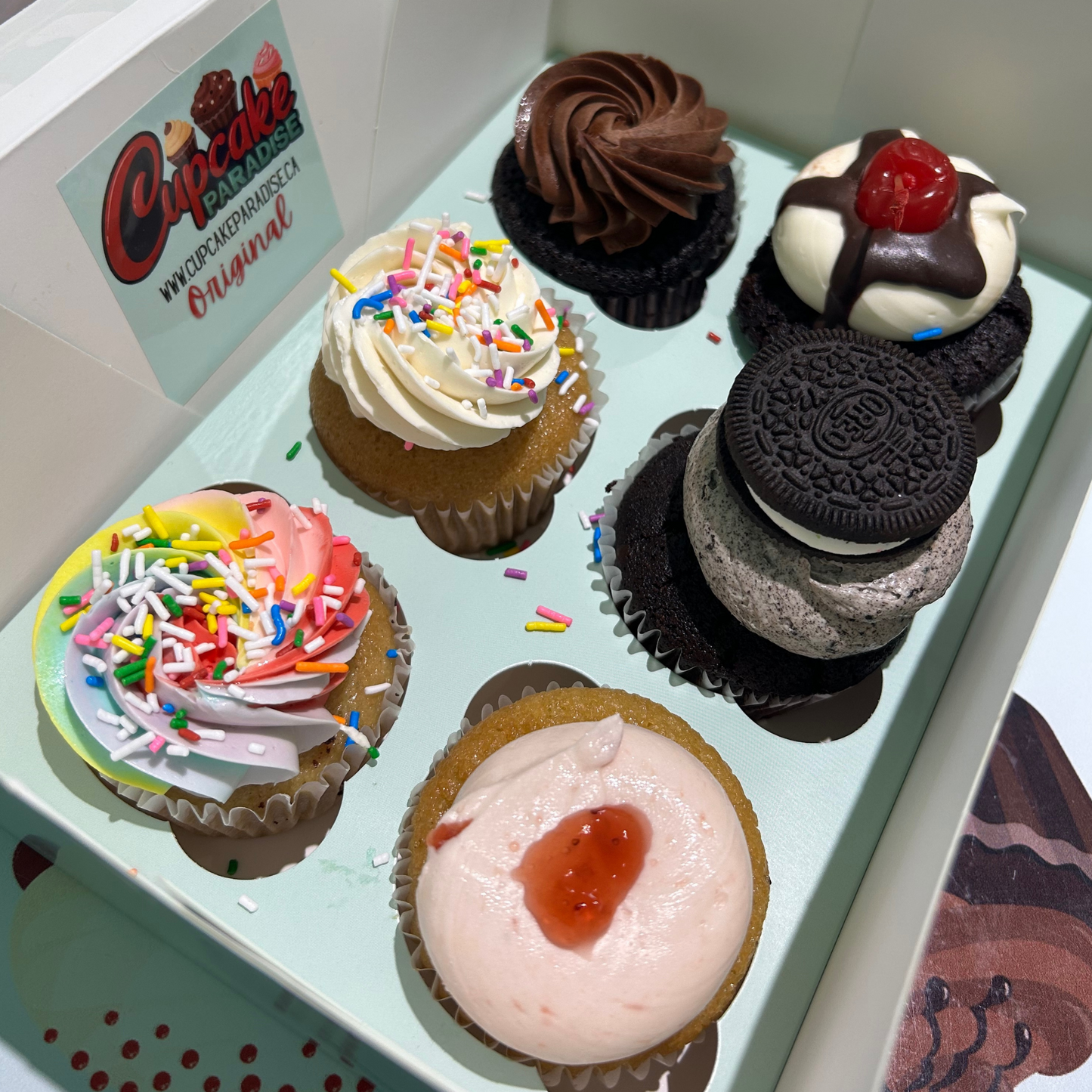 6 Pack Original Cupcakes