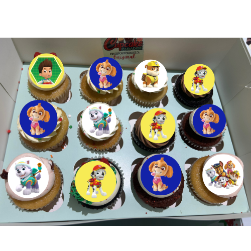 12 Paw Patrol Themed Cupcakes