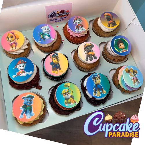 12 Paw Patrol Themed Cupcakes