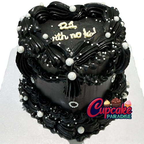 Frill Vintage Heart Cake