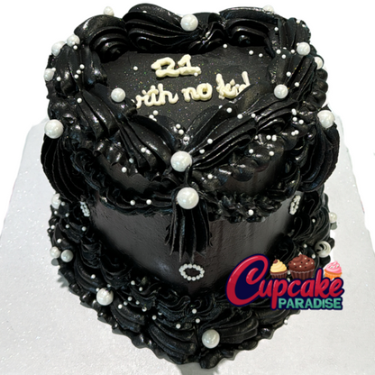 Frill Vintage Heart Cake