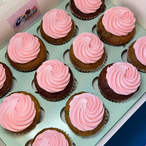 12 pack Custom Color Cupcakes