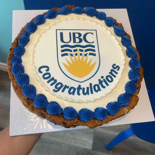 Congratulations Logo Cookie Cake