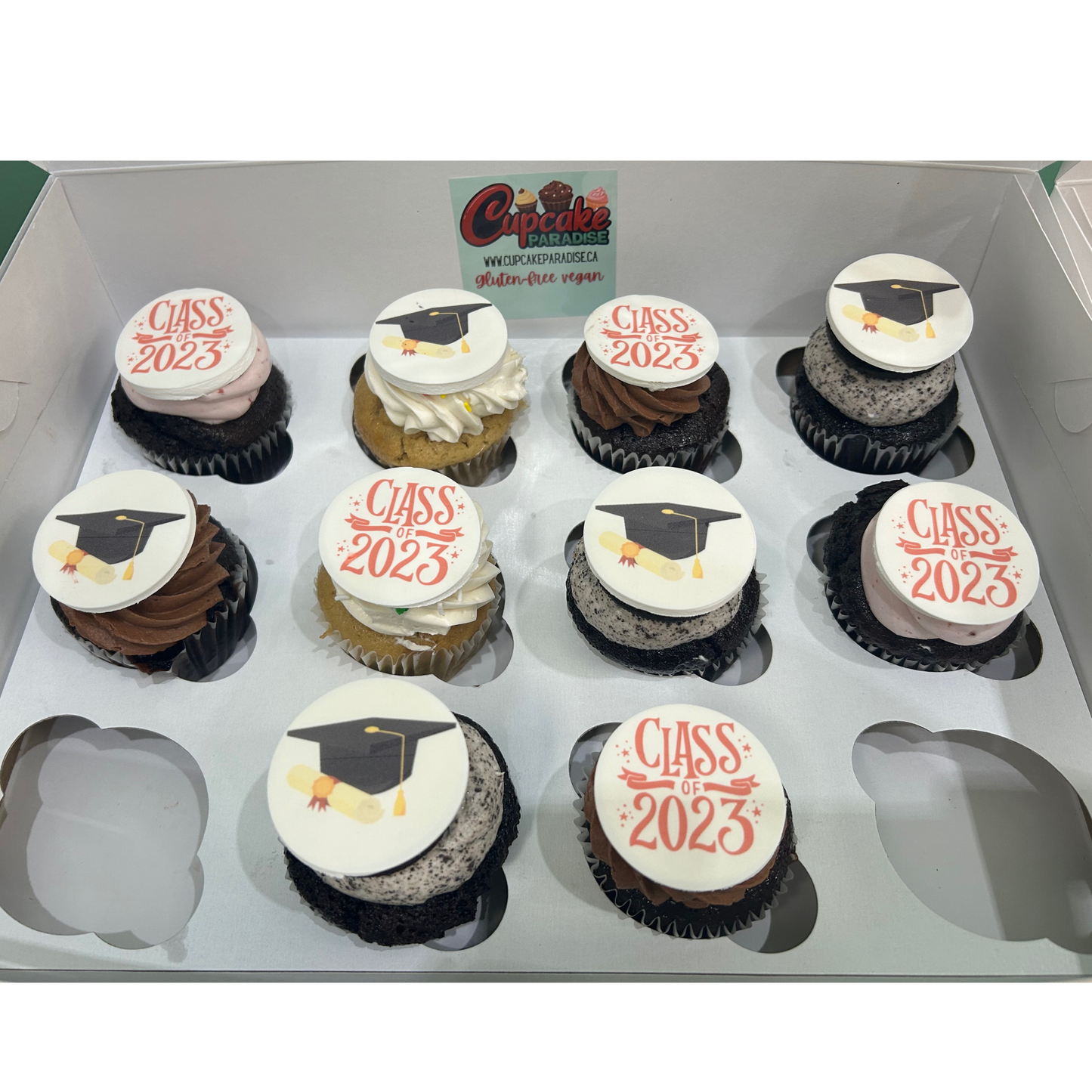 Custom Logo cupcakes - Select your Flavors