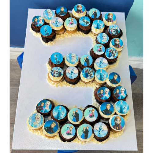 Photo/Logo Number Cake (Mini) - Choose your colors
