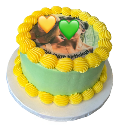Round Custom Logo / Photo Cake