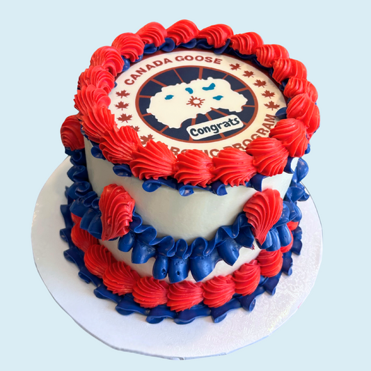 Custom Photo/Logo Vintage Cake - Custom Color