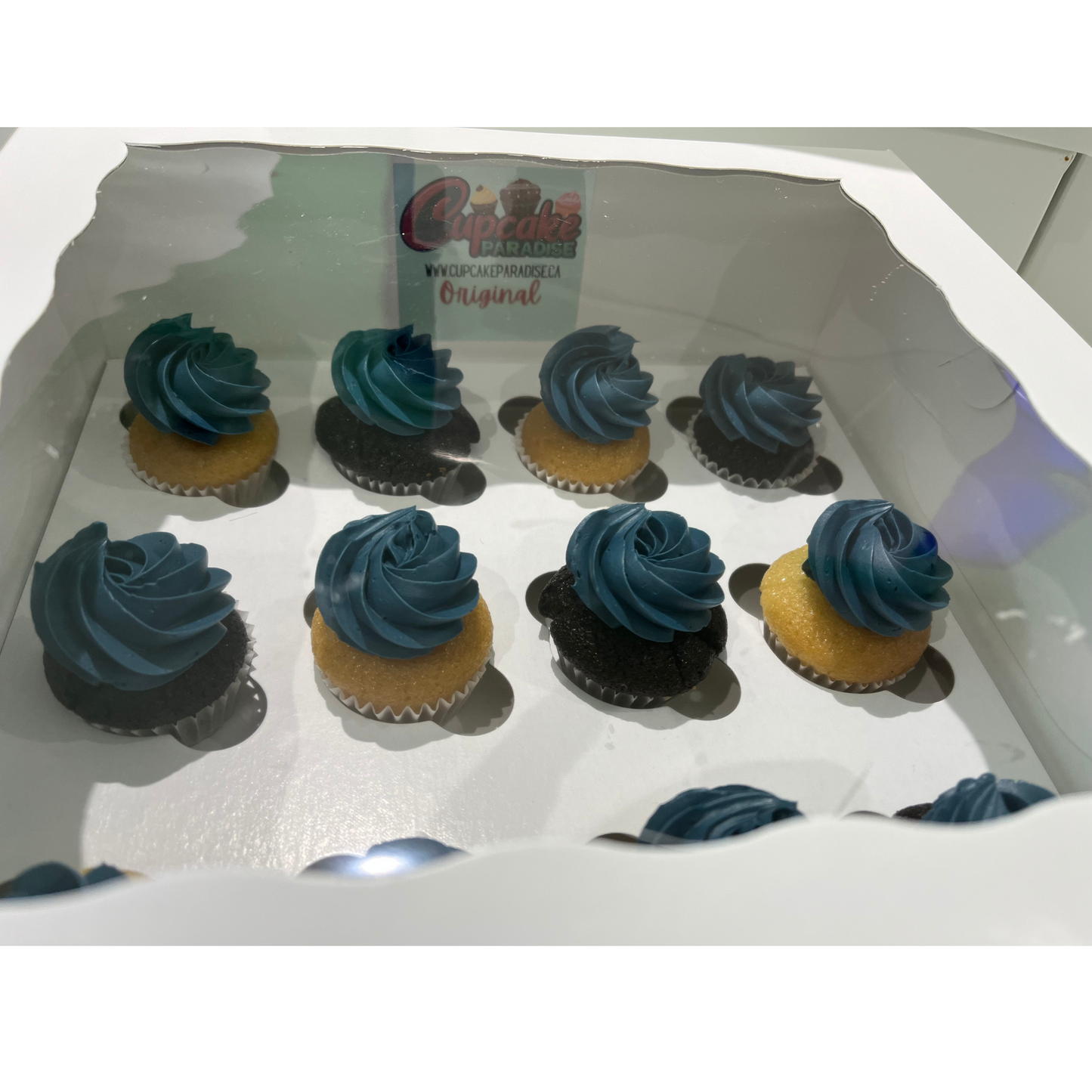 12 pack Custom Color Cupcakes
