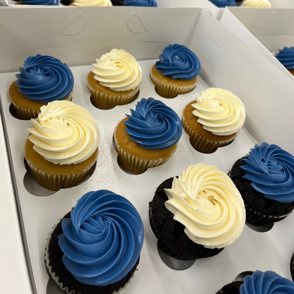 12 pack Custom Color Cupcakes