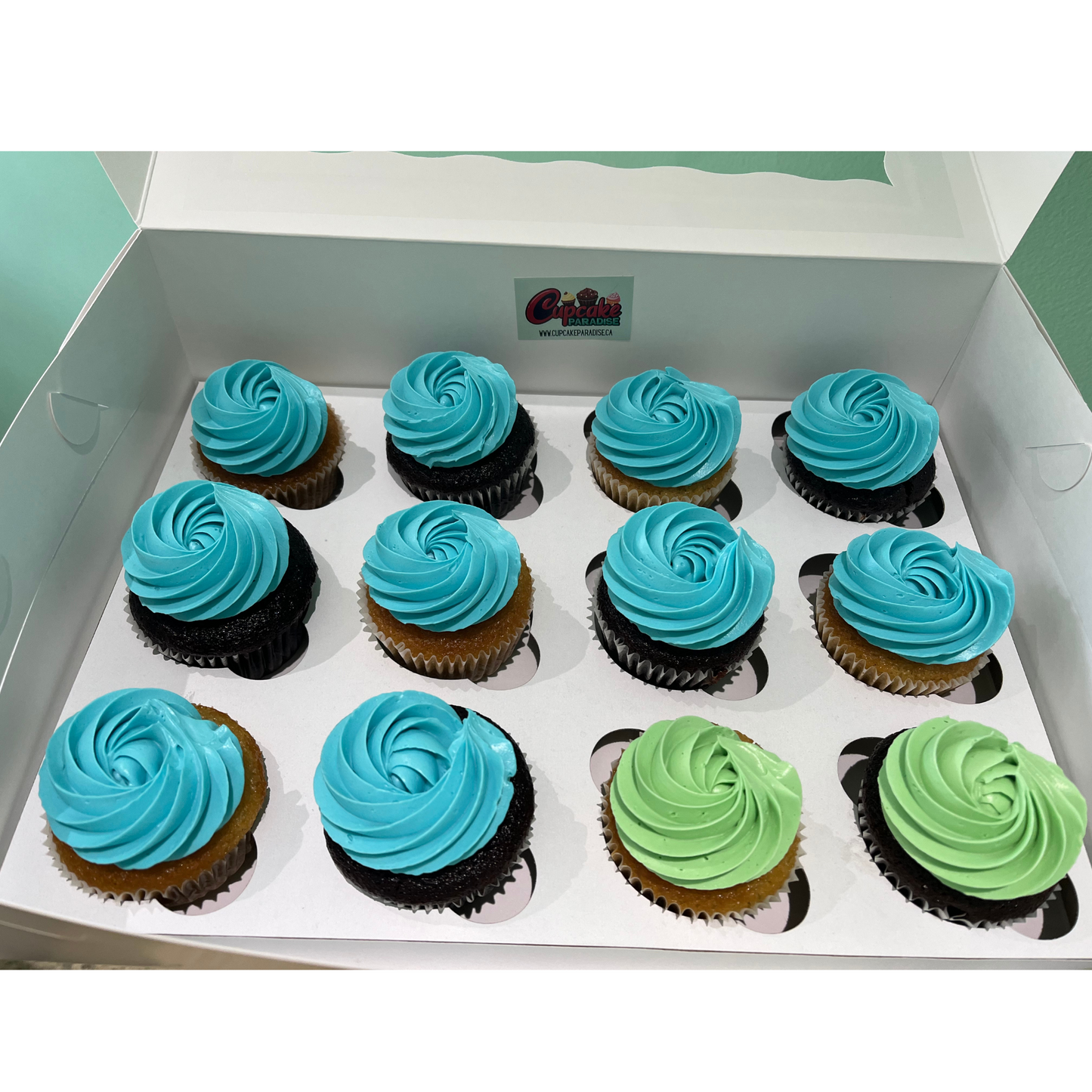 12 pack Custom Color Cupcakes