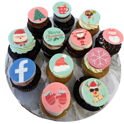 12 pack Christmas Cupcakes - Version 2