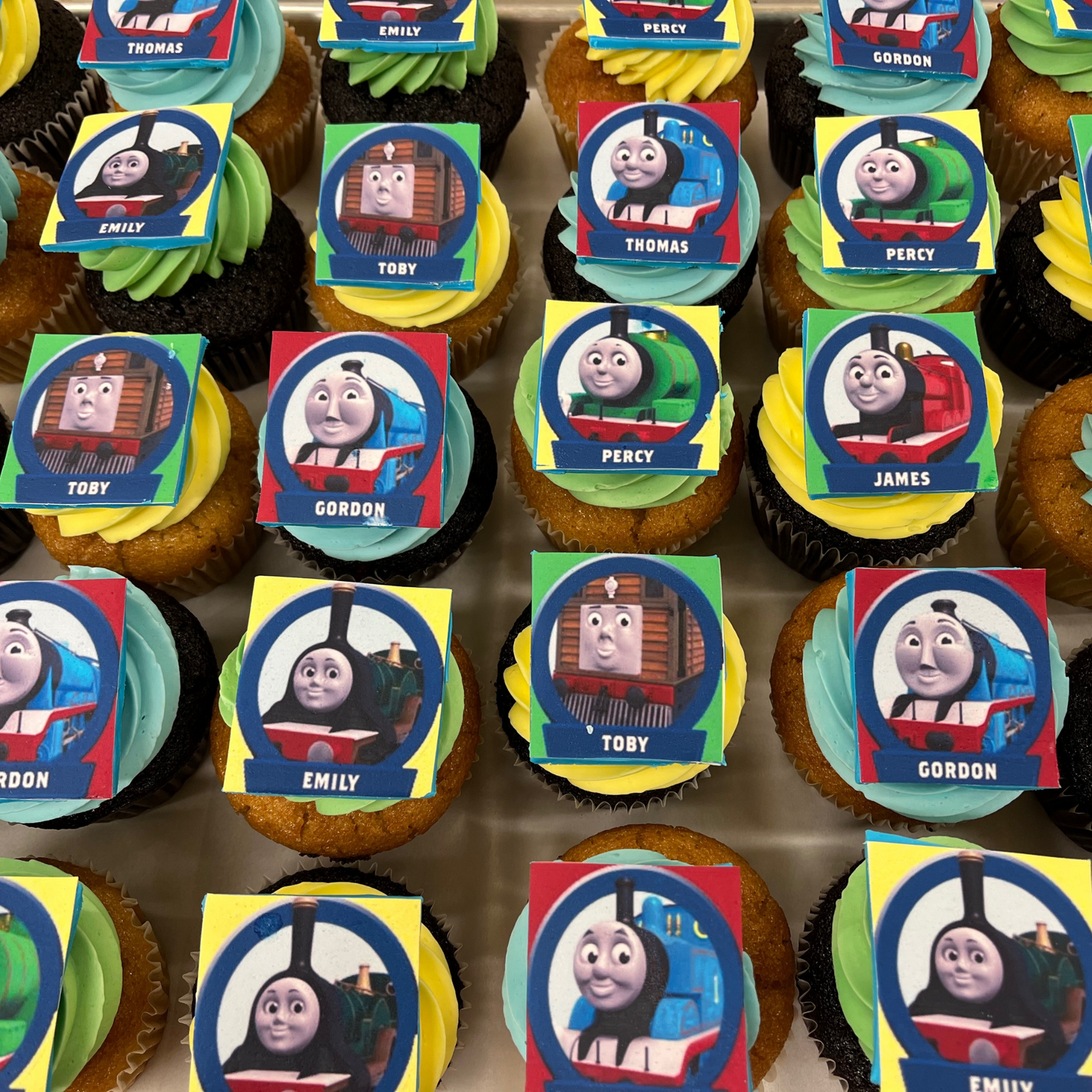 Thomas Engine and Friends Cupcakes