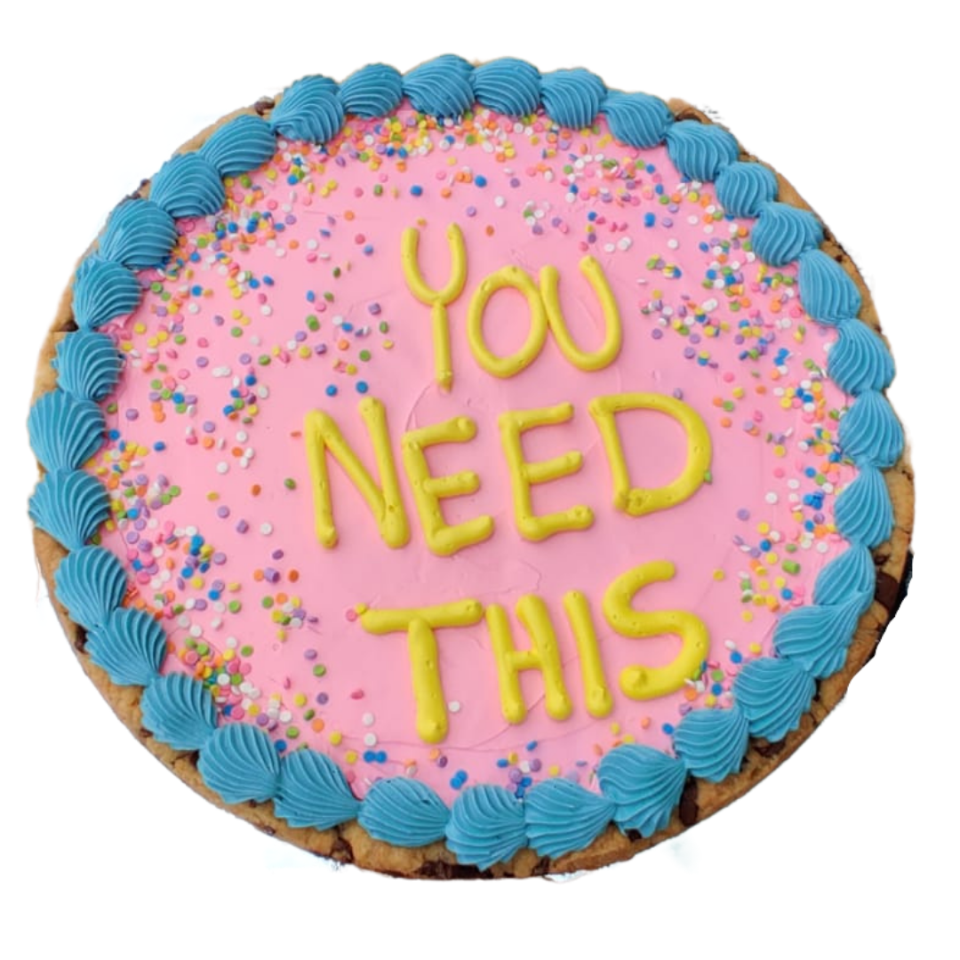 Message Cookie Cake