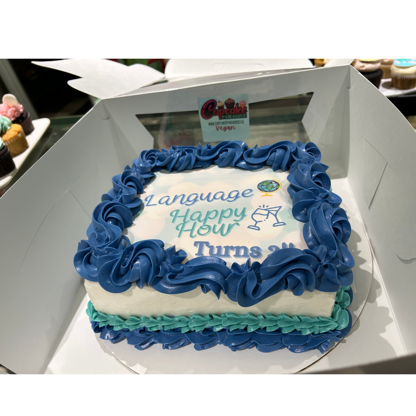 Round Custom Logo / Photo Cake